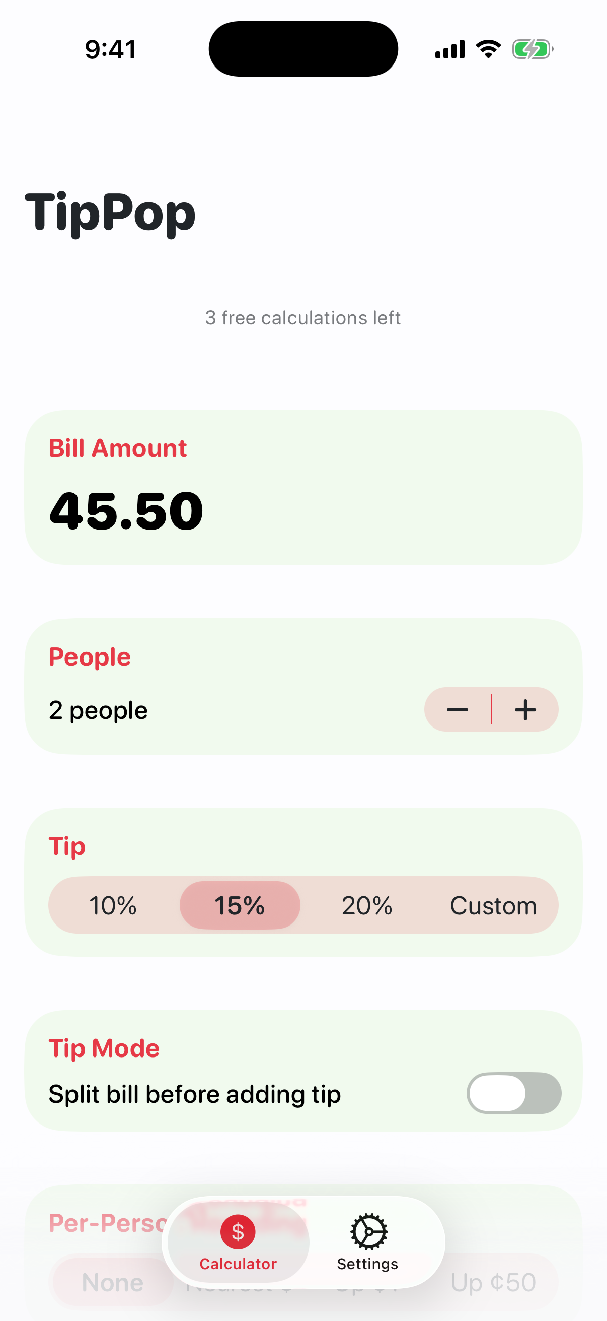 TipPop Screenshot
